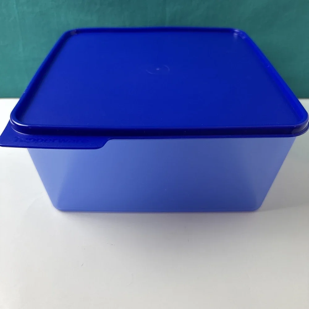 Tupperware Basic Fridge Tab Container 5L / 19 Cup Keep Tabs Sheer Blue New Blue